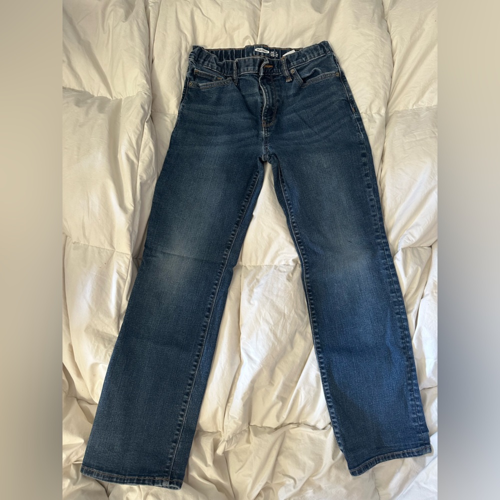 Old Navy Men's Straight Leg Jeans - Dark Blue